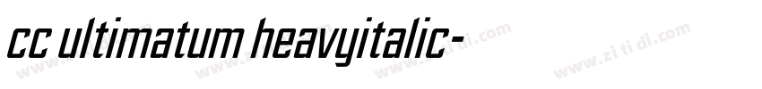 cc ultimatum heavyitalic字体转换